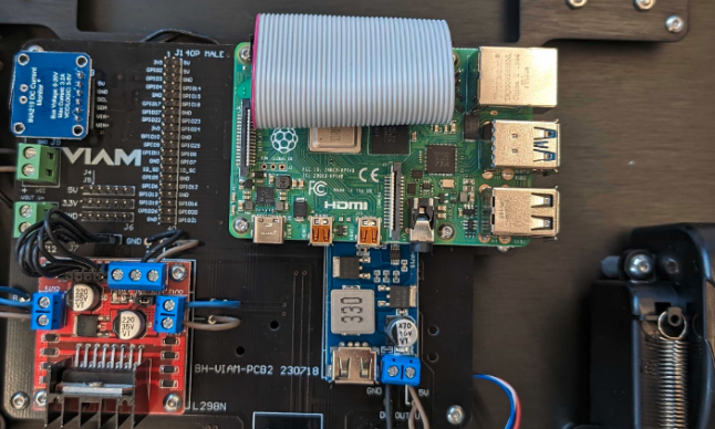 Ribbon cable attached to pi