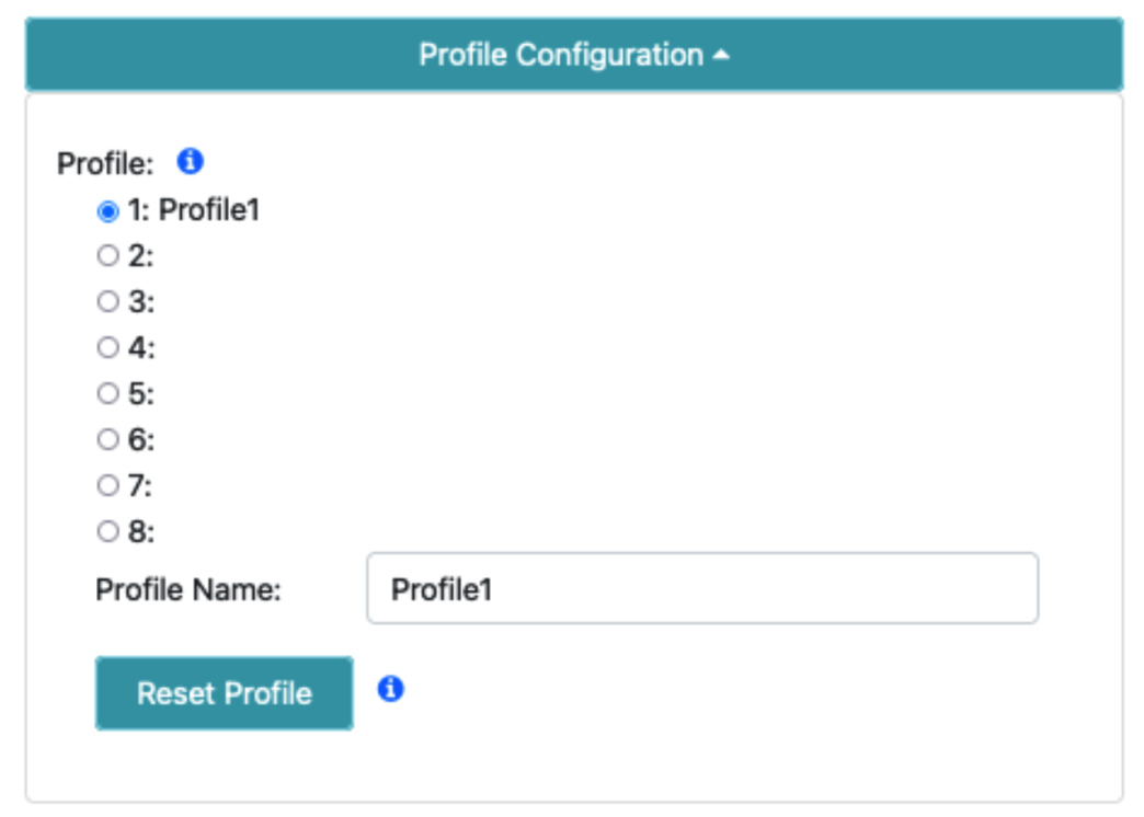 Example Profile Configuration.