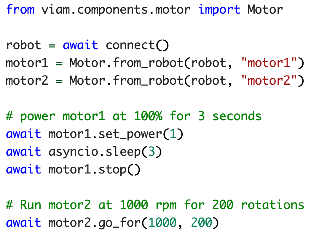 Robot code