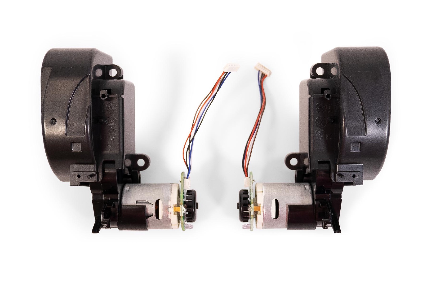 two motors with encoders