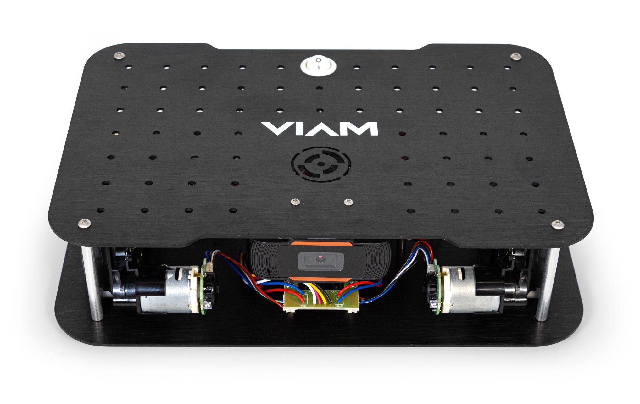 The front of the assembled Viam Rover 1
