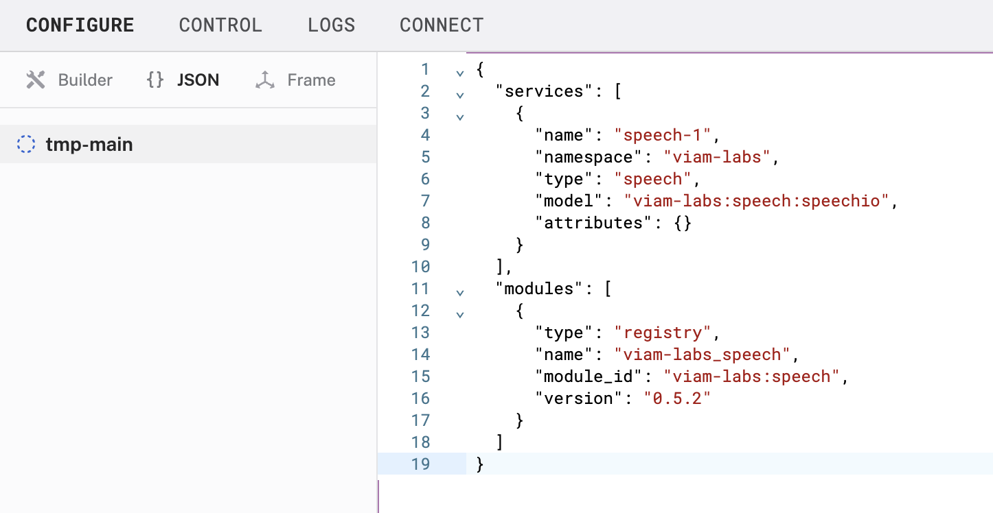 Configuration builder UI