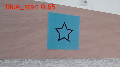 Detected blue star